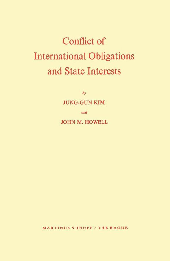 Law and Criminology (R0) - Conflict of International Obligat ... - cover