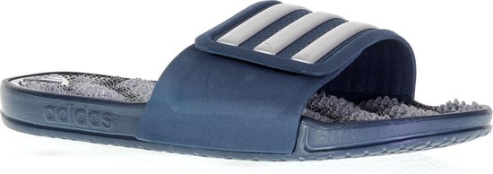 adidas Adissage 2.0 Slippers - Maat 43 - Unisex - blauw/zilver | bol.com
