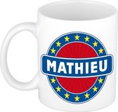 Mathieu  naam koffie mok / beker 300 ml  - namen mokken