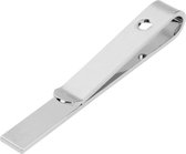 Fako Bijoux® - Dasspeld - Stropdas Clip - Tie Clip - Clip Mini - 43mm - Zilverkleurig
