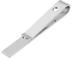 Fako Bijoux® - Dasspeld - Stropdas Clip - Tie Clip - Clip Mini - 43mm - Zilverkleurig