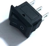 Aan/uit schakelaar - 6 pins - Zwart - DIY - On/off drukknop - SPST - Tuimelschakelaar - Rocker switch