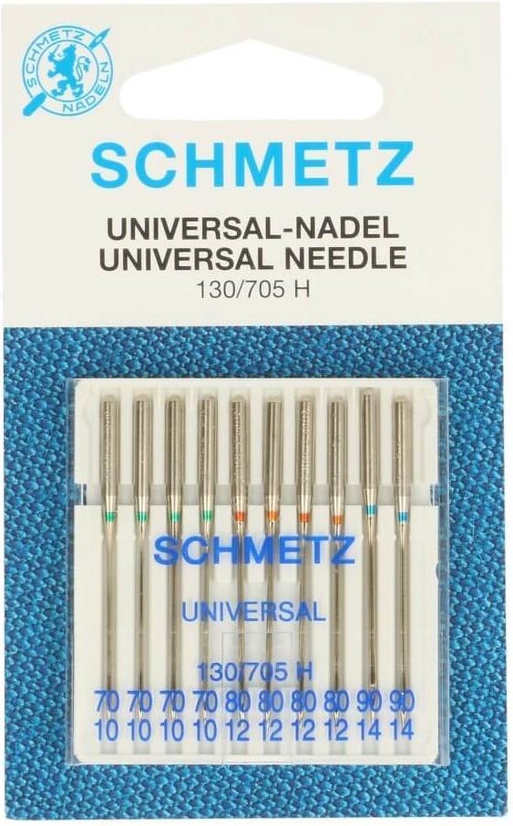 Schmetz naaimachine naalden universeel 130/705 H 70 / 80 / 90   (10 stuks totaal) - Schmetz