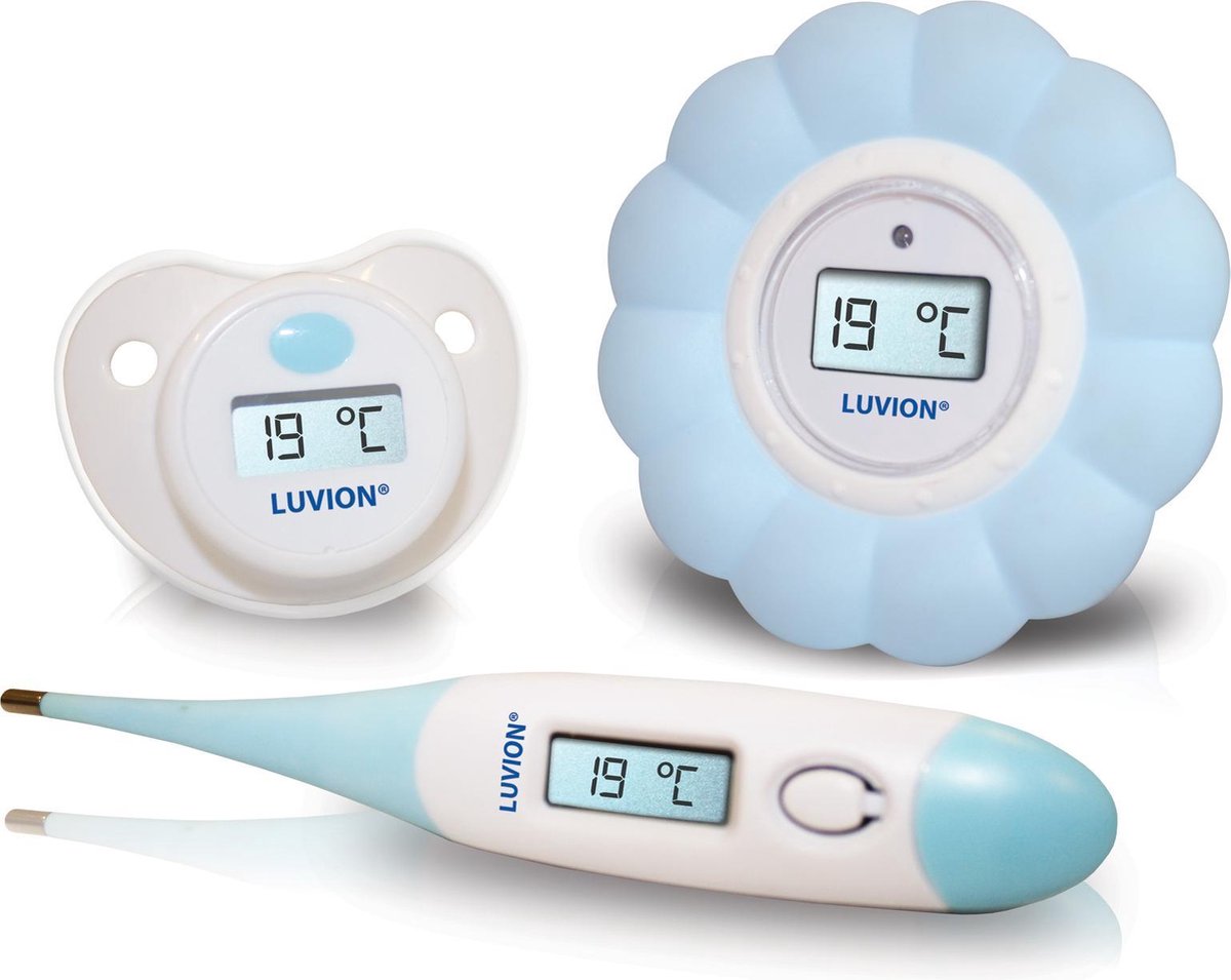 Regeringsverordening concept Geruïneerd Luvion - 3 in 1 Baby Thermometer Set - Koortsthermometer - Bad / Water  Thermometer -... | bol.com