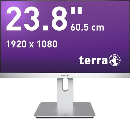 Terra LED 2462W PV LED-monitor 60.5 cm (23.8 inch) Energielabel E (A – G) 1920 x 1080 Pixel Full HD 4 ms Audio-Line-in, DVI, DisplayPort, HDMI AMVA…