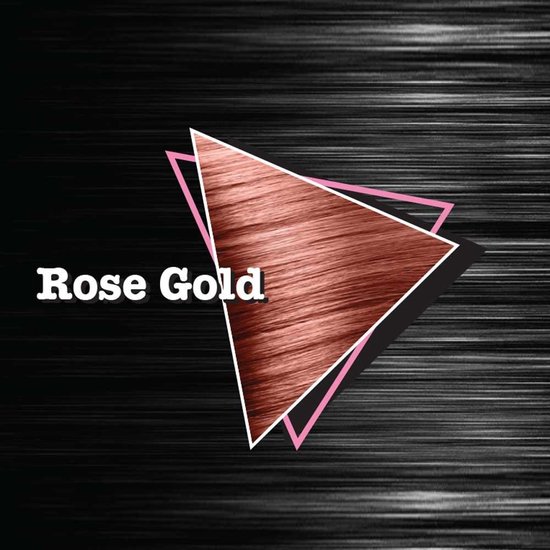 bolvormig haalbaar Decimale Crazy Color Semi permanente haarverf Rose Gold Metallic Roze | bol.com