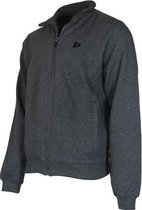 Donnay sweater zonder capuchon - Sporttrui - Heren - Maat XXL - Donkergrijs gemÃªleerd