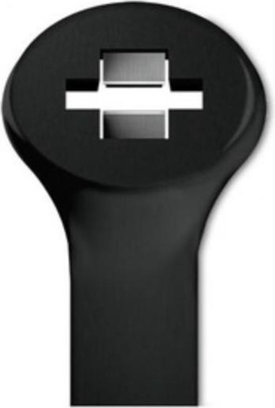 Elematic 2-Lock Tie-wraps 200 x 3,5mm / zwart - UV resistent (100 stuks)