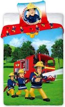 Brandweerman Sam Dekbedovertrek - Eenpersoons - 140 x 200 cm - Katoen
