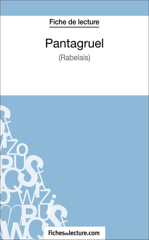 Boek cover Pantagruel de Rabelais (Fiche de lecture) van Béatrice Seguin (Onbekend)
