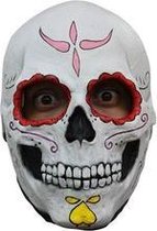 "Masker skelet met rode oogkringen Halloween  - Verkleedmasker - One size"