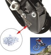 Aluminium kabel einde end caps - 100stuks - voor binnenkabel van schakel of remkabel van fiets, mountainbike, racefiets