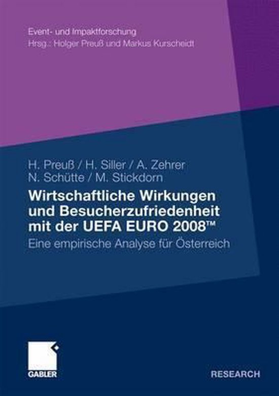Boek cover Wirtschaftliche Wirkungen Und Besucherzufriedenheit Mit Der Uefa Euro 2008tm van Holger Preuss (Paperback)