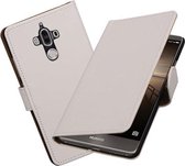 BestCases.nl Huawei Mate 9 Effen booktype cover Wit
