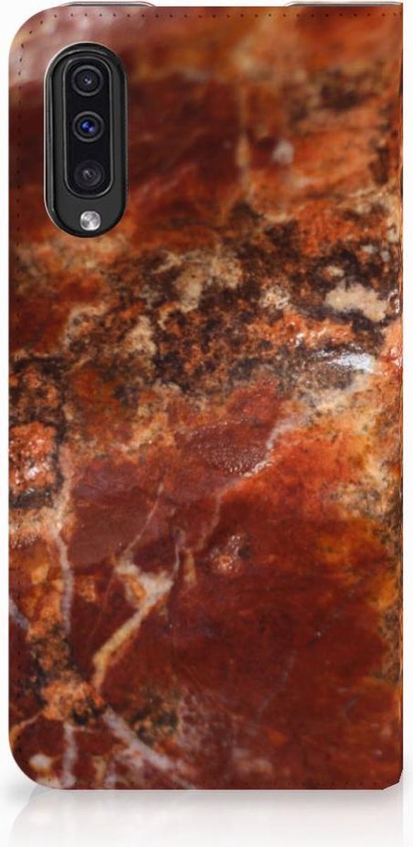 Samsung Galaxy A50 Standcase Marmer Bruin