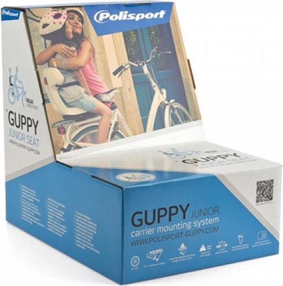Polisport Guppy Junior CFS Fietsstoeltje Achter - Wit/Grijs van Polisport — afbeelding 5