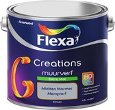 Flexa Creations Muurverf - Extra Mat - Mengkleuren Collectie - Midden Marmer  - 2,5 liter