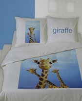 Marissa Giraffe Dekbedovertrek - Litsjumeaux - 240x200/220 cm - Blauw