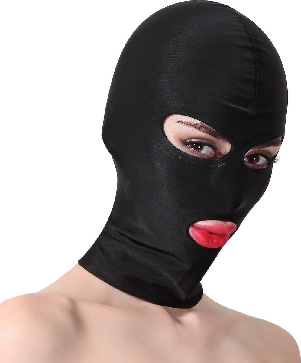 Goedkoopste Banoch - Mask/3 hole Black - Spandex Masker - BDSM - Zwart