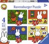 foto van Ravensburger nijntje 4in1box puzzel - 12+16+20+24 stukjes - kinderpuzzel