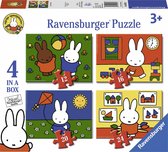 Ravensburger nijntje 4in1box puzzel - 12+16+20+24 stukjes - kinderpuzzel - Multicolor