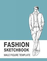 Fashion Sketchbook Male Figure Template