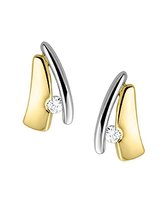 The Jewelry Collection Oorknoppen Diamant 0.048 Ct. - Bicolor Goud