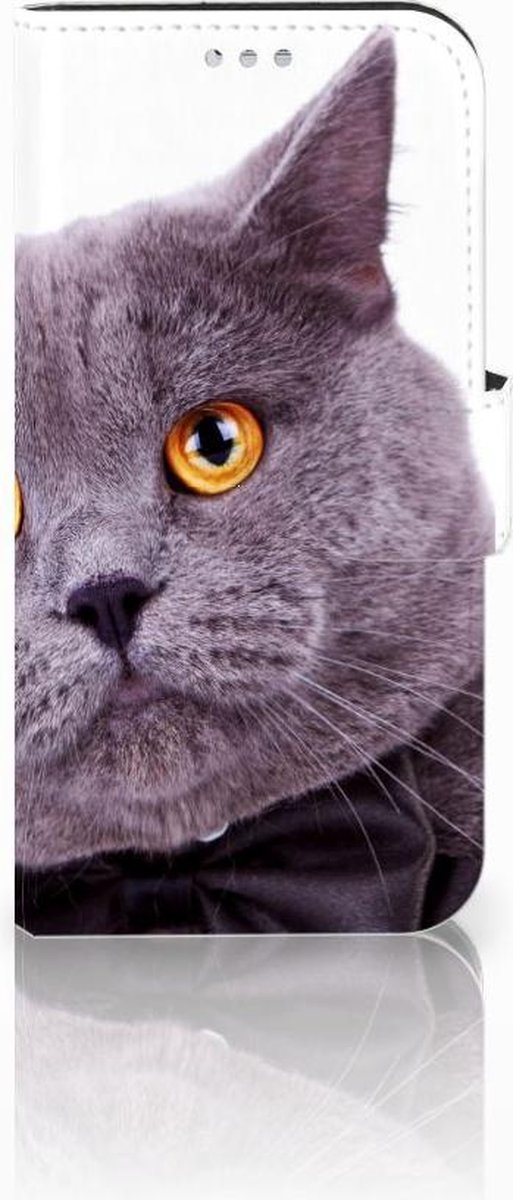 Samsung Galaxy S7 Telefoonhoesje met Pasjes Kat