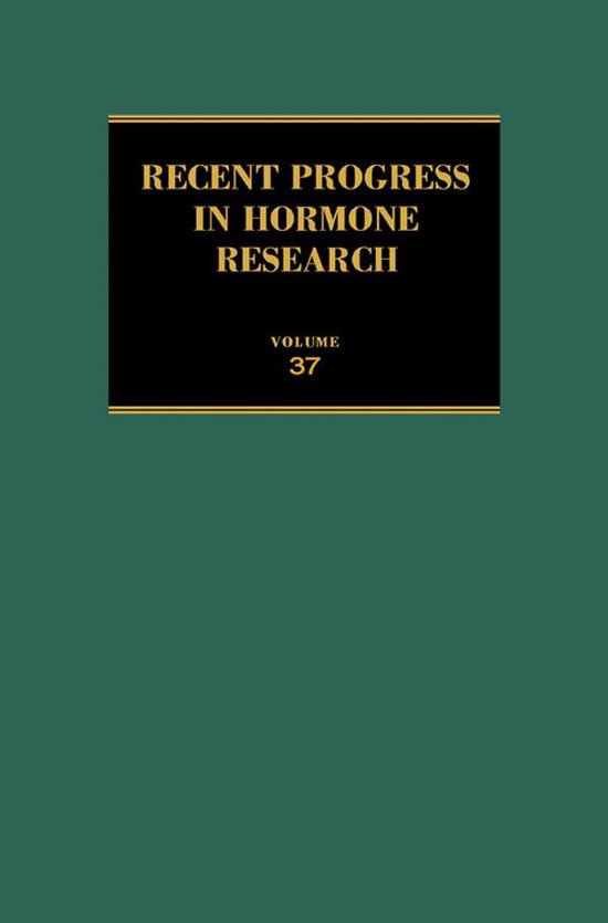 Recent Progress in Hormone Research - cover