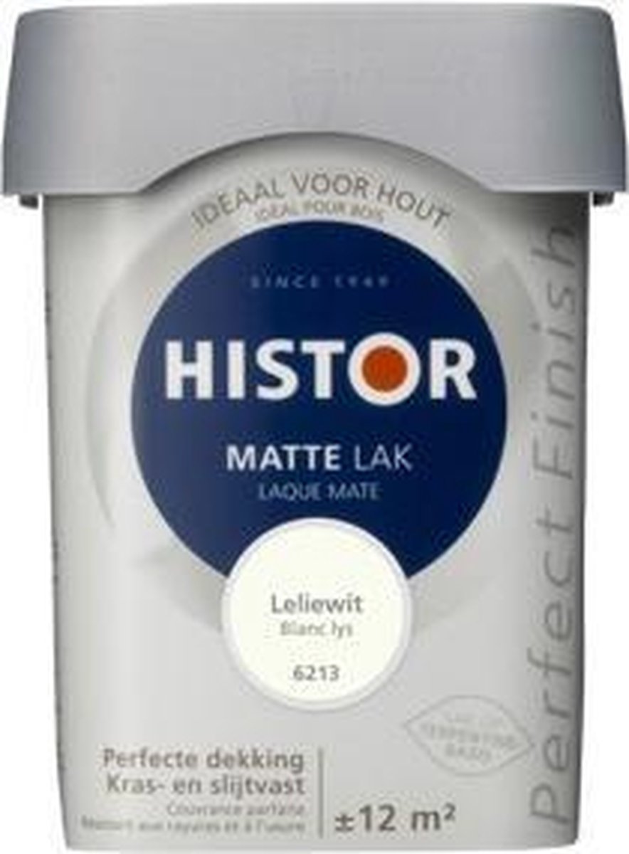 Histor Perfect Finish Lak Mat 0,75 liter - Leliewit – foto 3