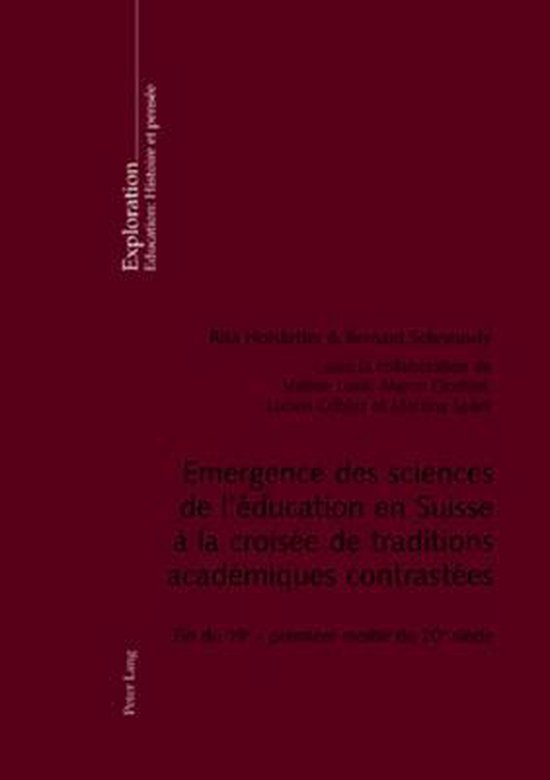 Emergence des sciences de l'éducation en Suisse à la crois ... - cover