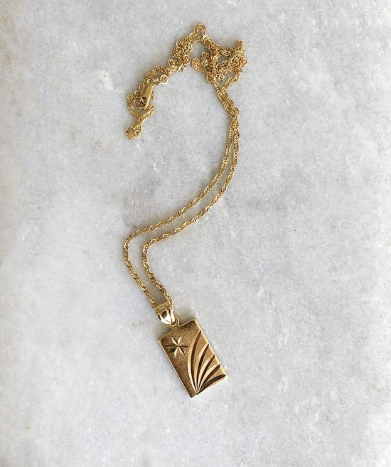 Goud vergulde ketting met vintage medaillon 45 CM ALYSS - Medallion  necklace | bol.com