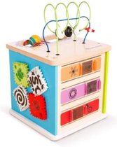 Hape Houten Activity Kubus En Kralenframe Speeltafel