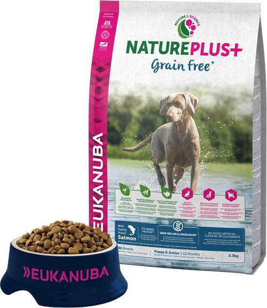 Eukanuba Natureplus+ Puppy - Graanvrij - Zalm - 2.3 kg | bol.com