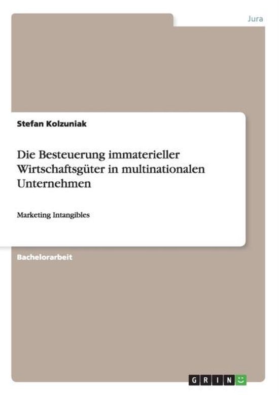 Die Besteuerung immaterieller Wirtschaftsguter in multinatio ... - cover