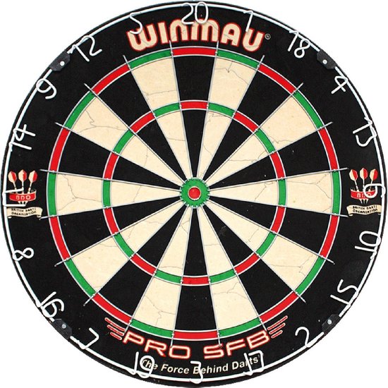 Thumbnail van een extra afbeelding van het spel Winmau Pro SFB + 2 sets dartpijlen + dartmat superset - dartset - dartpijlen - dartbord - dartmat