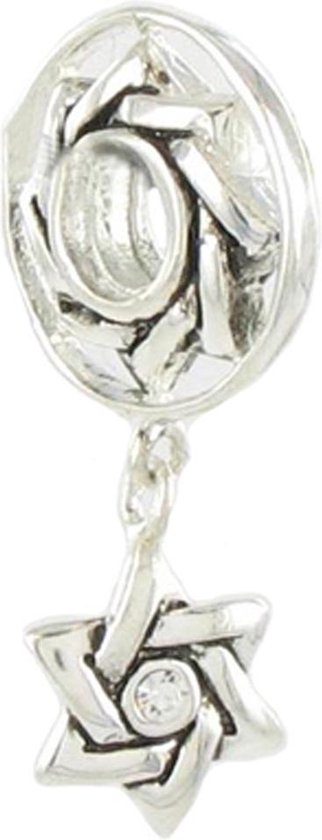 Quiges - 925 - Zilveren - Bedels -Sterling zilver - Beads - Ster Hanger Kraal Charm - Geschikt – voor - alle bekende merken - Armband Z601