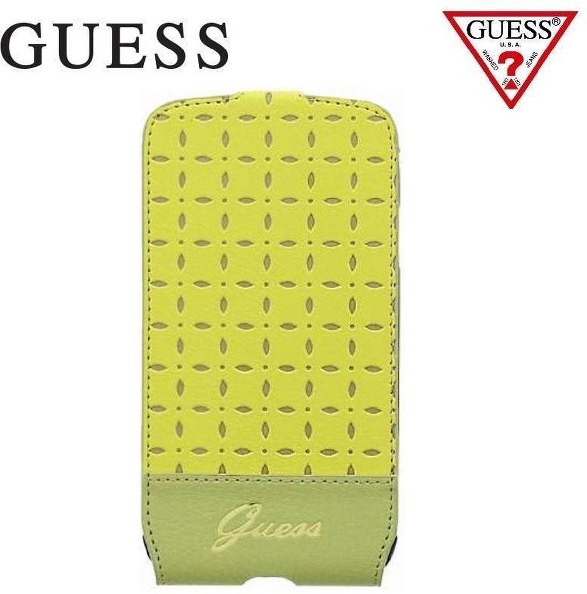 Guess Gianina Samsung Galaxy S4 Leather Flip Case Yellow