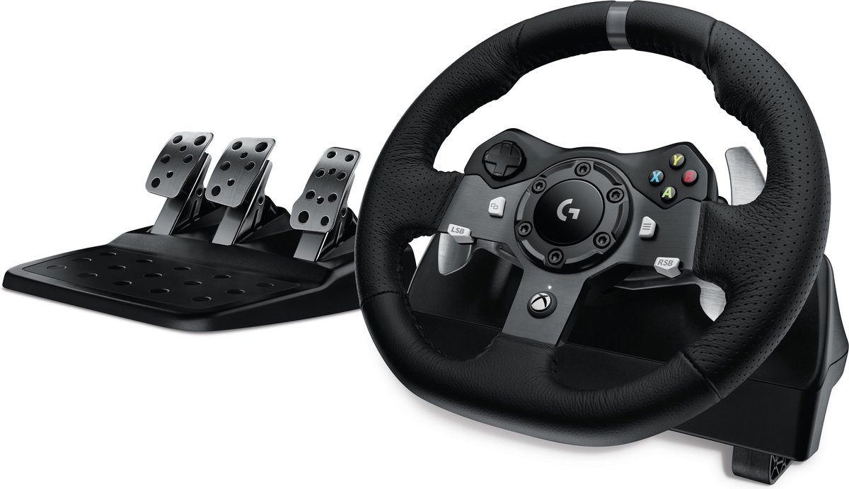 Logitech G920 Driving Force - Racestuur en Pedalen - Xbox Series X S, Xbox One & PC