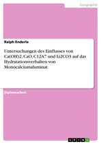 Untersuchungen des Einflusses von Ca(OH)2, CaO, C12A7 und Li2CO3 auf das Hydratationsverhalten von Monocalciumaluminat