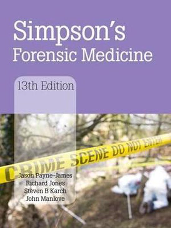 Simpson's Forensic Medicine, 13th Edition - cover