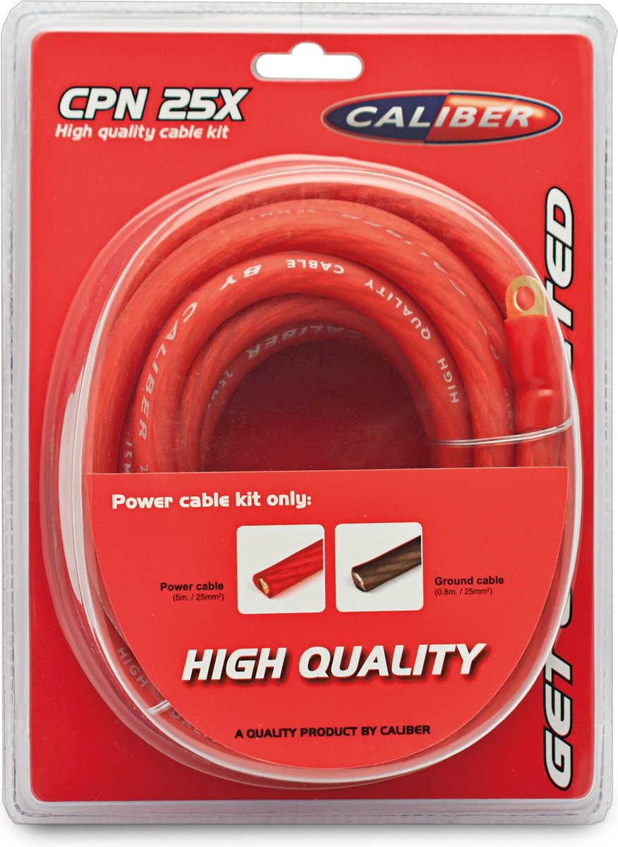 Cable Alimentation Rouge 10mm2 - 5m