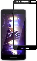 Full-Cover Tempered Glass - Geschikt voor Nokia 2.1 Screen Protector - Zwart
