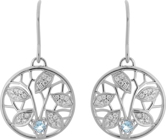 Orphelia Silver 925 Zo-7090 Earring Blue Topaz