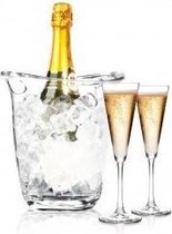 BarUp Wijnkoeler 3 Liter - Transparant - Kunststof Champagnekoeler - 220x185x(H)226mm
