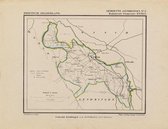 Historische kaart, plattegrond van gemeente Gendringen ( Etten) in Gelderland uit 1867 door Kuyper van Kaartcadeau.com