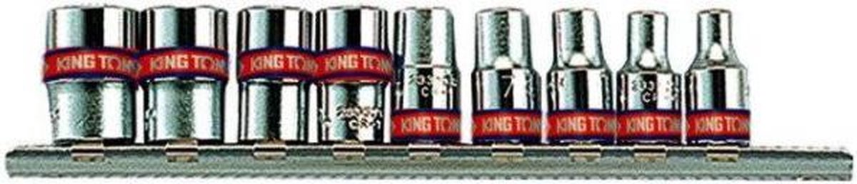 king tony 2509MR Socket Wrench, 1/4-inch, Set of 9