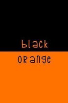 Black. Orange.