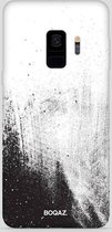 BOQAZ. Samsung Galaxy S9 hoesje - hoesje wit grunge street urban