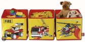 Lego Textiel 3-Delige Opbergbox - Geel